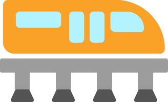 Monorail Flat Icon vector