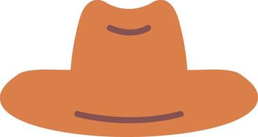 sombrero, plano, icono vector