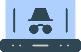 Spy Flat Icon vector