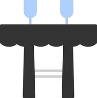 Table Flat Icon vector