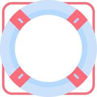 Life Ring Flat Icon vector