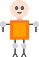 Robot Flat Icon vector