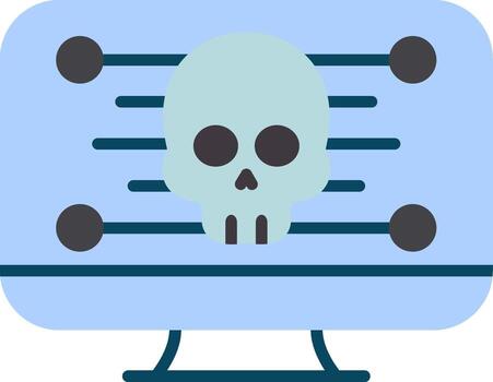 icono de computadora plana vector