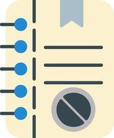 Notes Flat Icon vector