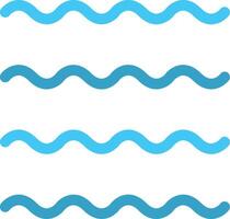 Waves Flat Icon vector