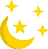 Moon Flat Icon vector