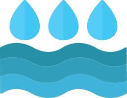 Water Flat Icon vector