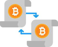 Disturbuted Ledger Flat Icon vector