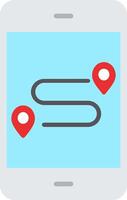 GpS Flat Icon vector