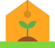 Greenhouse Flat Icon vector