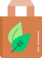 Organic Bag Flat Icon vector