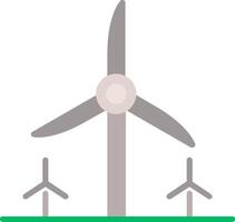 turbina energía plano icono vector