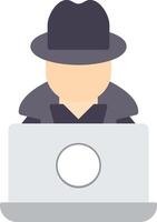 Hacker Flat Icon vector