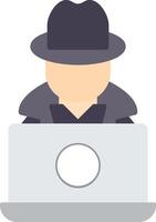 Hacker Flat Icon vector