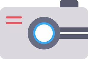 digital cámara plano icono vector