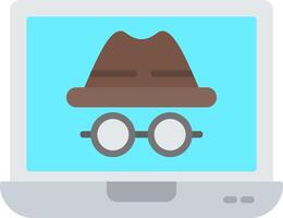 Incognito Flat Icon vector