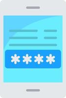 Password Flat Icon vector