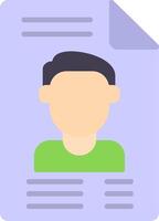 User Profile Flat Icon vector