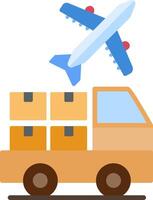 Logistic Service Provider Flat Icon vector