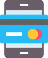 Mobile Banking Flat Icon vector