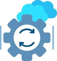 Backup And Recovery Flat Icon vector