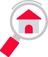 Search Home Flat Icon vector