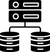 Data Server Glyph Icon vector