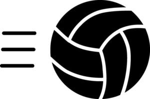 Volley Ball Glyph Icon vector