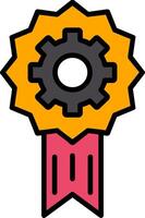 Computer control Line Filled Icon vector