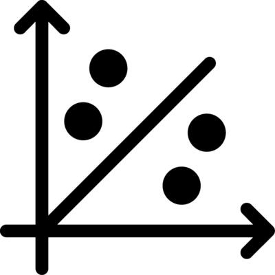 Scatter Graph Glyph Icon
