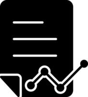 Data Report Glyph Icon vector