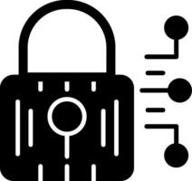 Cyber Security Glyph Icon vector