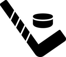 icono de glifo de hockey vector