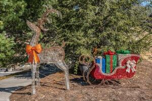 Outdoor Christmas decorations photo