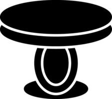 Dining Table Glyph Icon vector