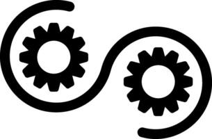 Devops Glyph Icon vector