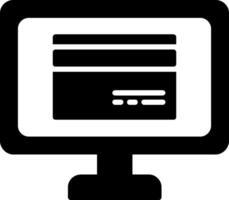 Online Payments Glyph Icon vector