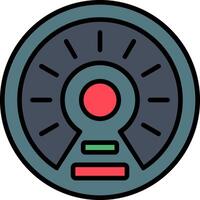 Gauge Line Filled Icon vector