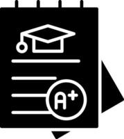 Assignment Glyph Icon vector