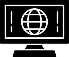 Online University Glyph Icon vector