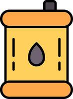 Barrel Line Filled Icon vector