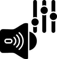 Volume Control Glyph Icon vector