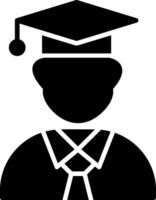 Student Glyph Icon vector