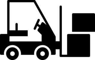 Lift Truck Glyph Icon vector