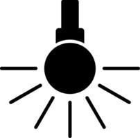 Headlight Glyph Icon vector