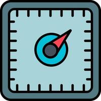 Gauge Line Filled Icon vector