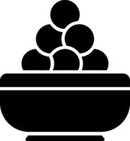 Laddu Glyph Icon vector