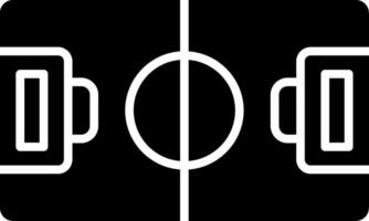 Football Field Glyph Icon vector