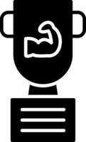 Trophy Glyph Icon vector