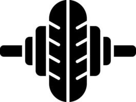 Crossfit Glyph Icon vector